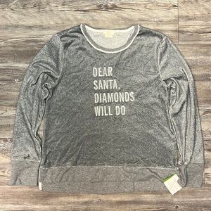 Kate Spade Dear Santa super soft fleece Christmas sweater NWT